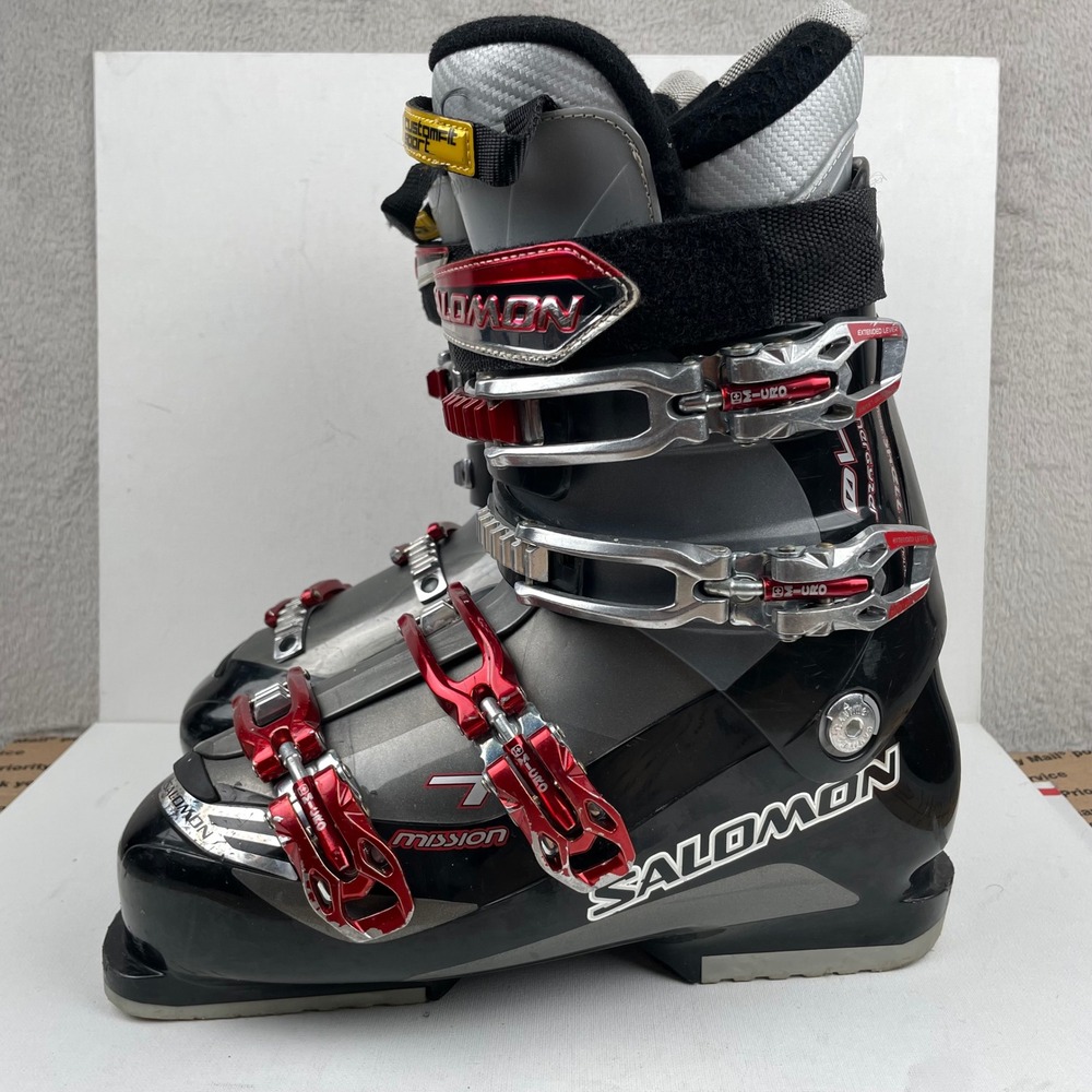 Salomon Mission 7 Ski Boots Energyzer 70 Black Red - Mens Size 27/27.5 (M 9/10) - Picture 5 of 16